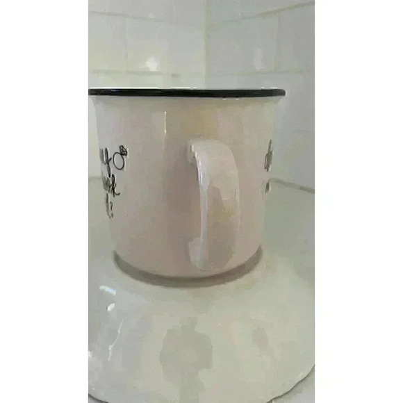 Coffee Mug "Does this ring make me look engaged?" 16oz Pink Black 2 Side Print - Picture 3 of 8